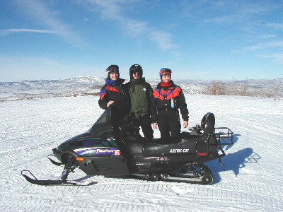 Snowmobiling